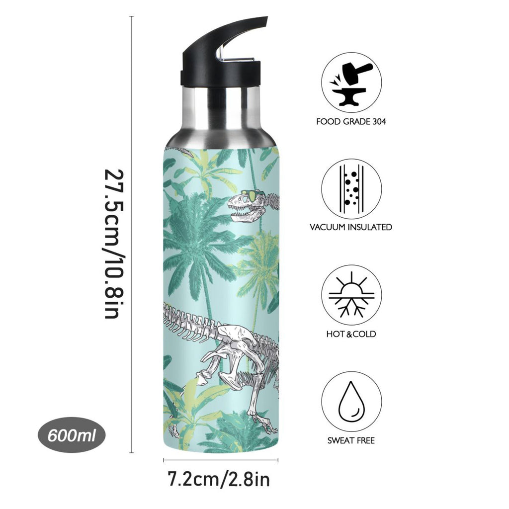 Stainless Steel Water Bottle with Straw Lid Vacuum Insulated 20 OZ T272