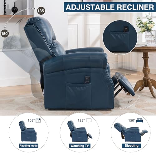 Oversized Power Lift Recliner Chair with Heat and Massage F66140