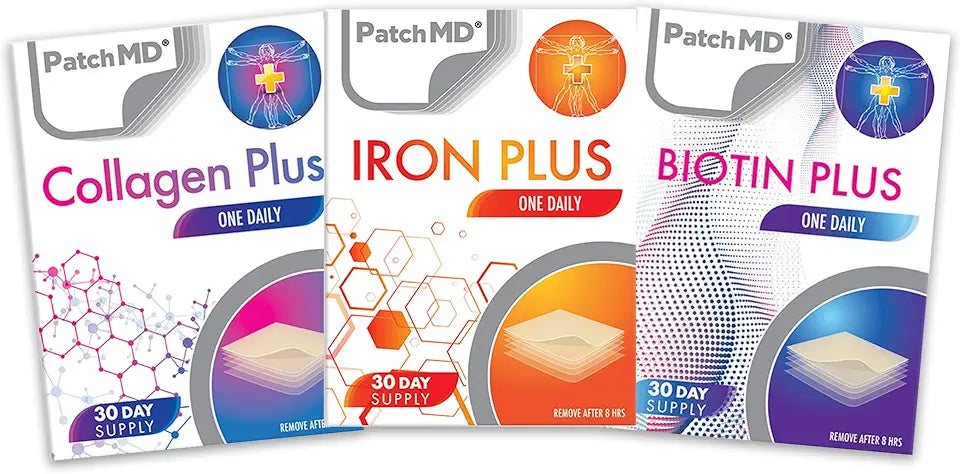 Collagen & Biotin Topical Patch Bundle 30 Days Supply W5001