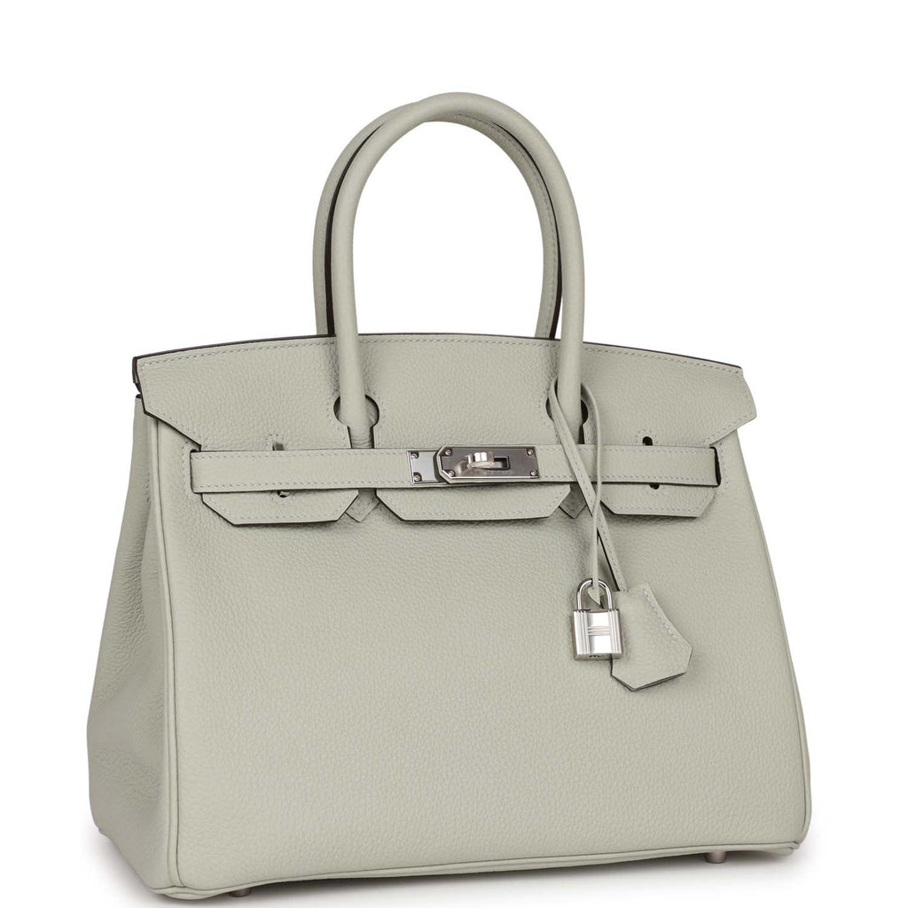 Birkin 30 Gris Neve Togo Palladium Hardware O894