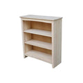 Natural Wood 3-Shelf Bookcase in Brown K873