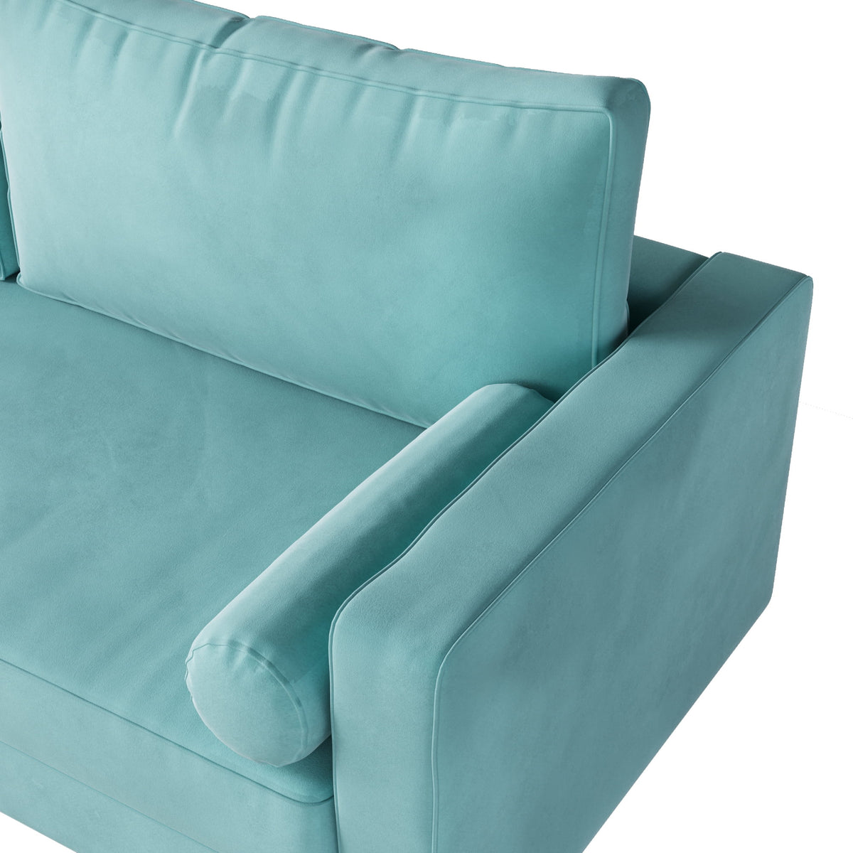 Modern Green Velvet Double Seat Sofa Y9281