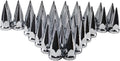 Chrome ABS Plastic Spiked Lug Nut Covers Pack of 40 S11870