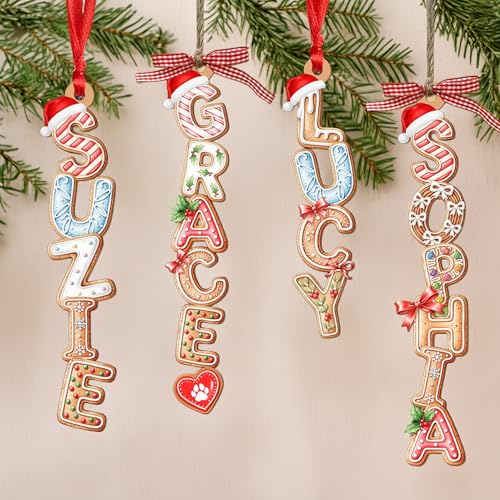 Wooden Christmas Tree Ornament J908