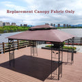 Brown Patio Gazebo Replacement Canopy Top E4495