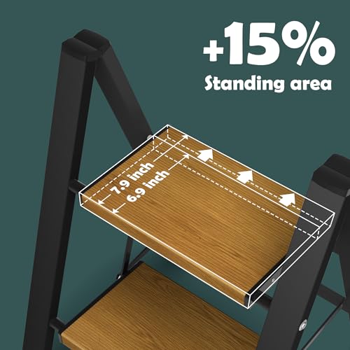 Aluminum Lightweight Folding 2 Step Ladder 330lbs Capacity H886