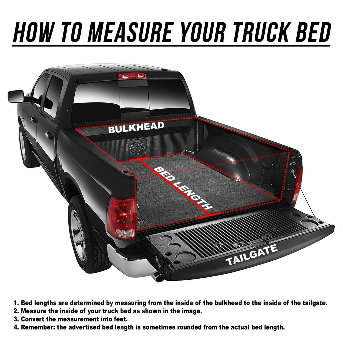 Soft Roll up Truck Bed Tonneau Cover 5Ft Bed B232