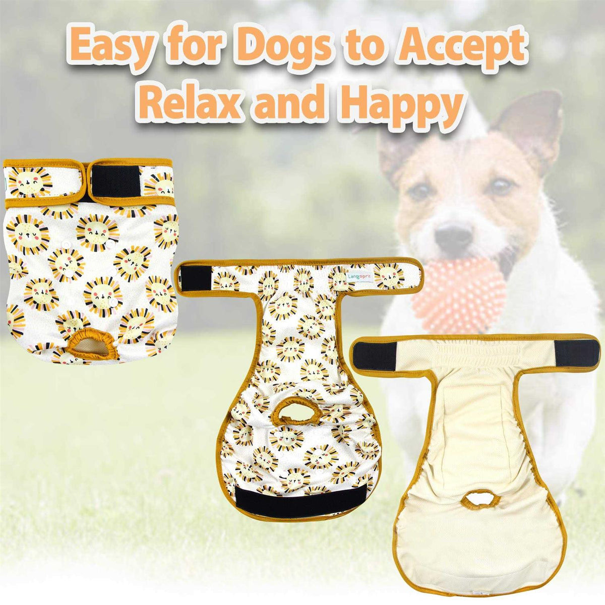Washable No Leak Reusable Female Dog Diapers G24059