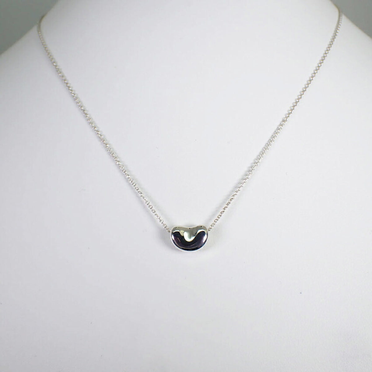 925 bean pendant necklace Z606