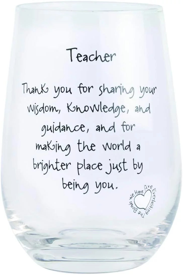 16 ounce Glass Stemless Wine Glass I644