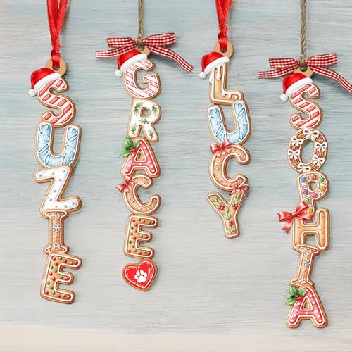 Wooden Christmas Tree Ornament J908
