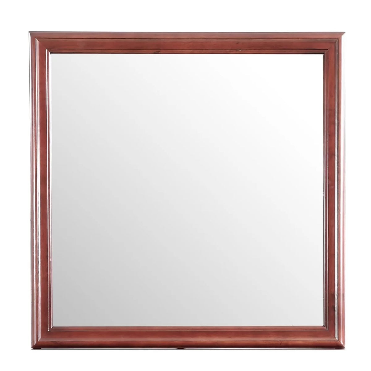38 in. Square Wood Framed Dresser Mirror T88666