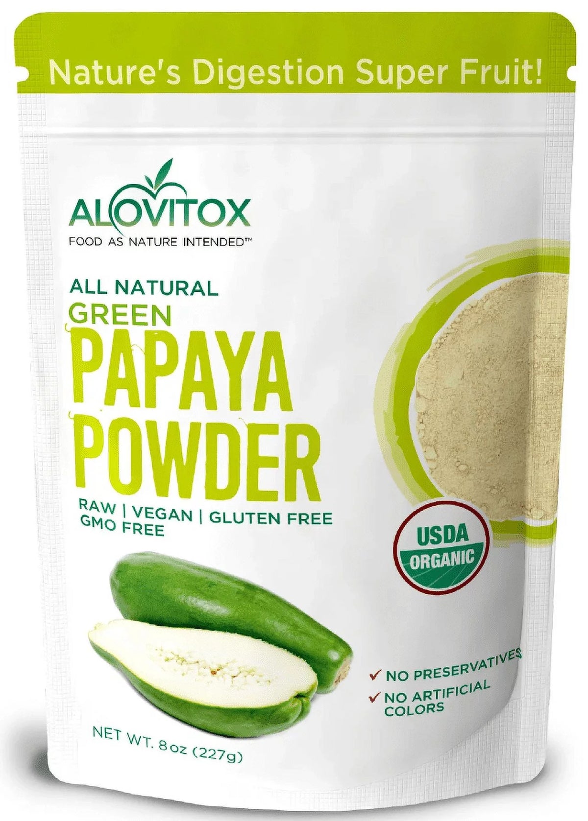 Organic Green Papaya Powder 8oz X7134