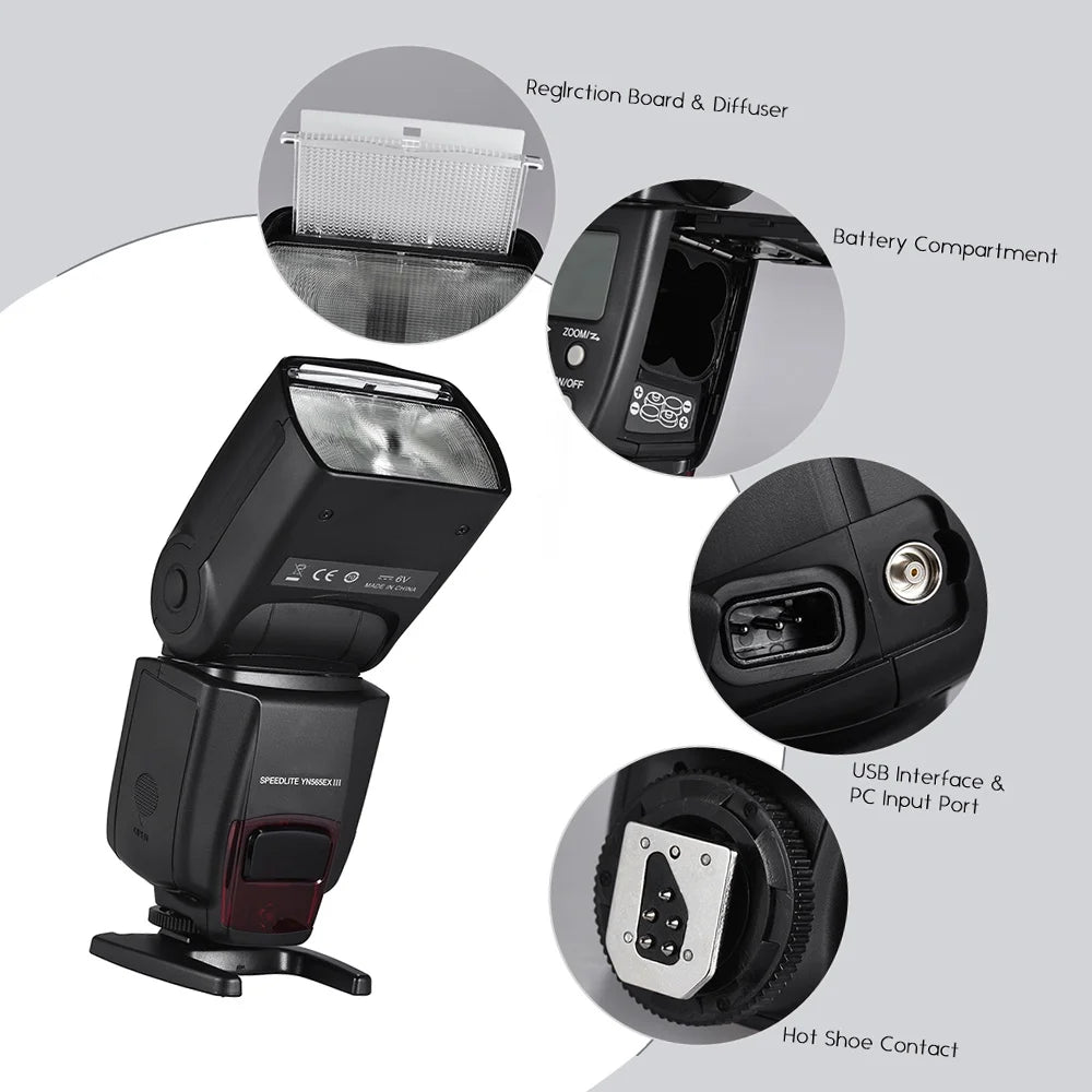 Wireless TTL Slave Flash Speedlite with GN58 A69471
