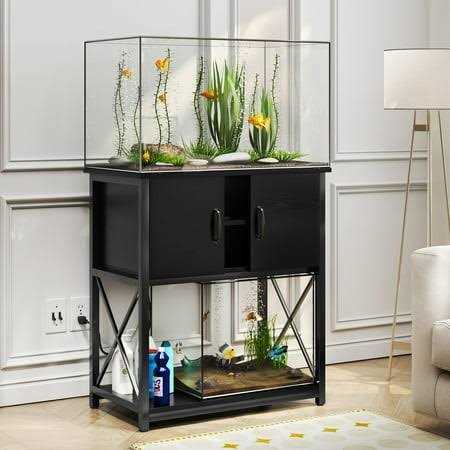 10-29 Gallon Aquarium Stand with Cabinet L2786