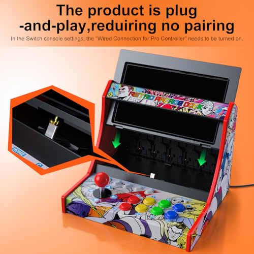 Mini Arcade Cabinet for Nintendo Switch 1/ OLED, Switch 2 K972