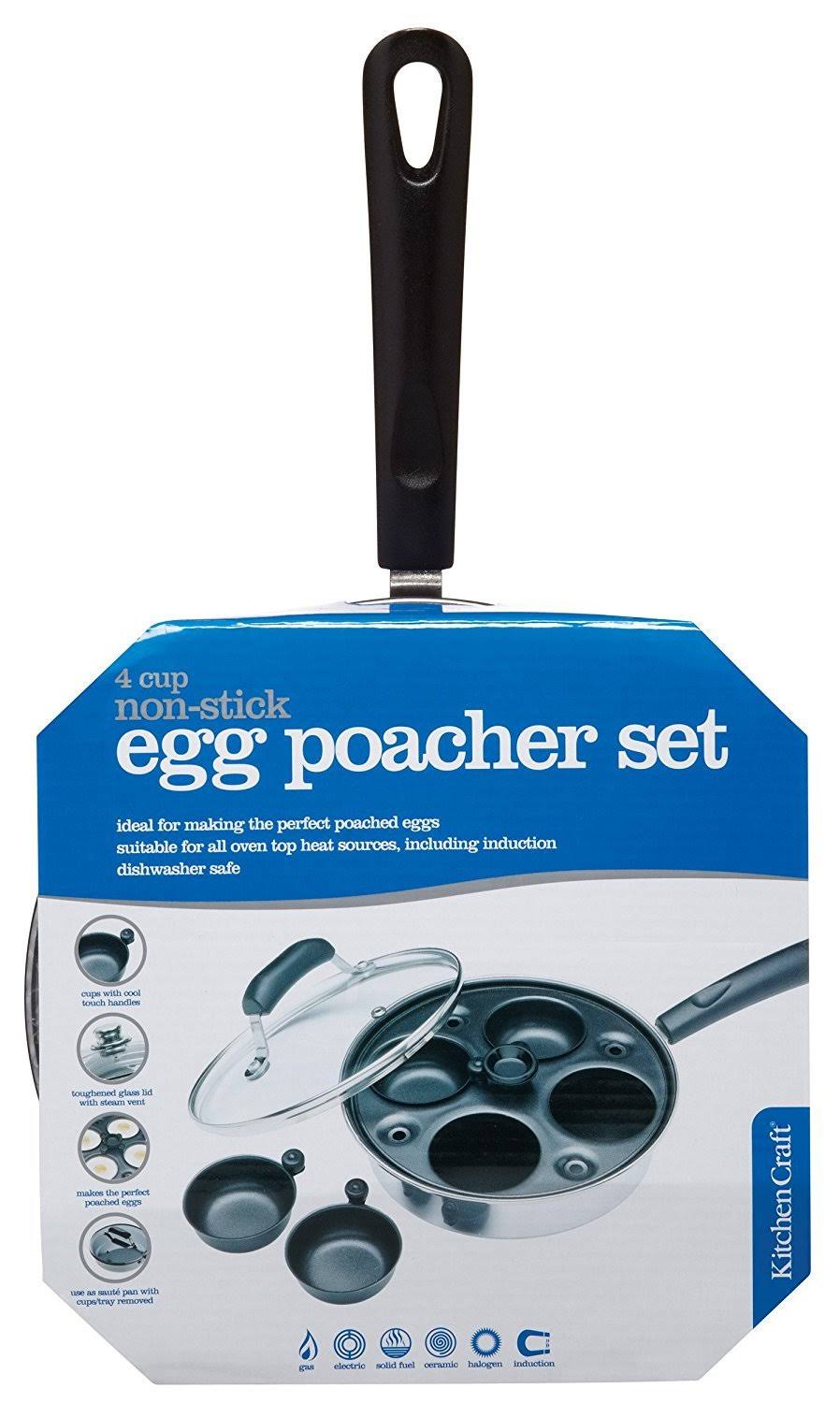 4 Egg Poacher Pan, Carbon Steel, 21 cm N656141
