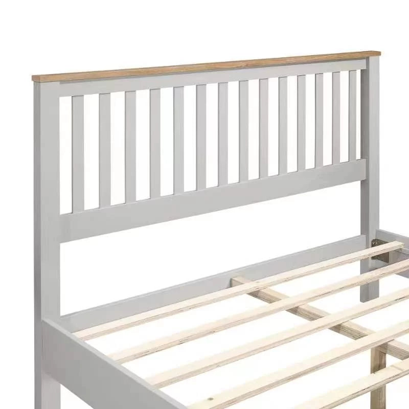 Gray Queen Bed Frame with Headboard X855