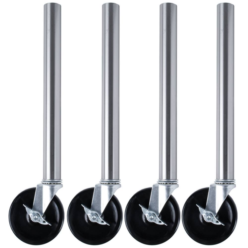 5x22 Food Table Stem Casters with Legs - 4/Set D569421