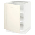 White Base Cabinet with Shelves X11545