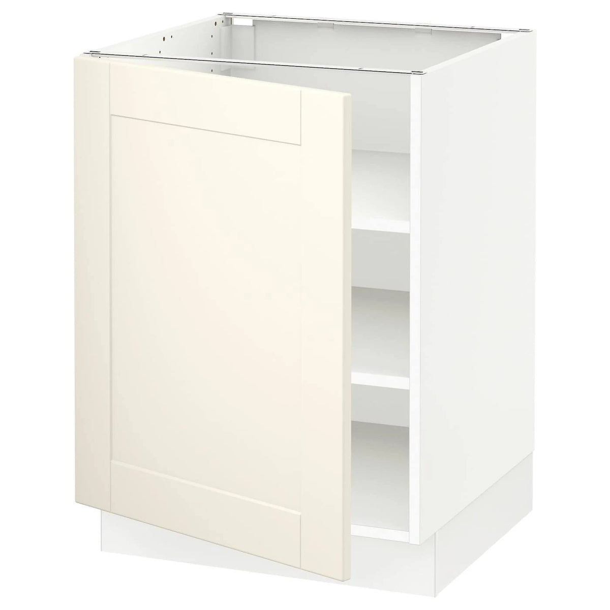 White Base Cabinet with Shelves X11545