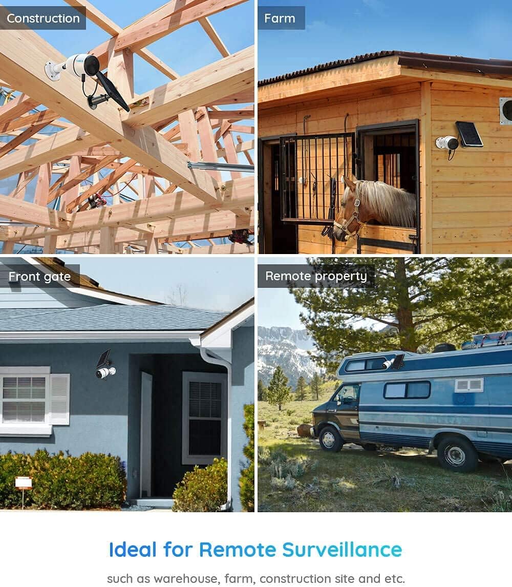 Solar-Powered Cellular Security Camera System M1645
