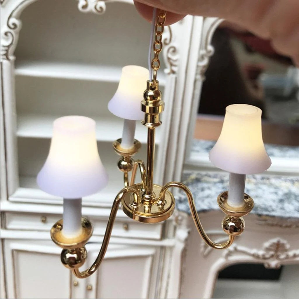 1/12 Miniature Ceiling LED Lamp with Button Battery X97909