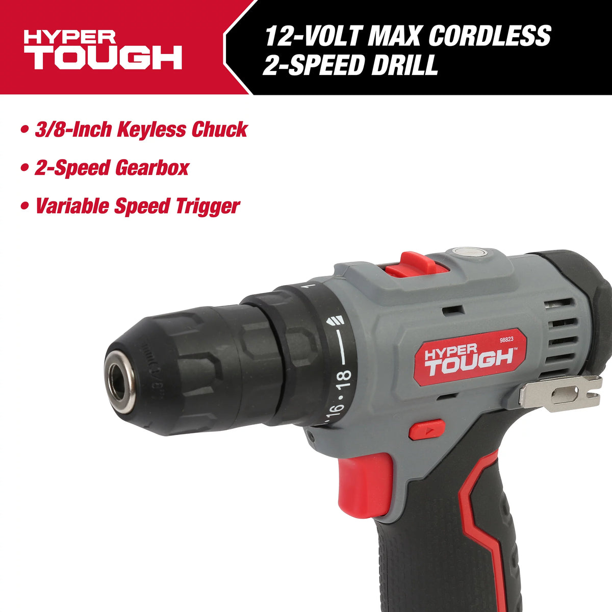 12V Max Lithium-Ion Cordless 2-Speed Drill Driver with Battery and Charger Z46020
