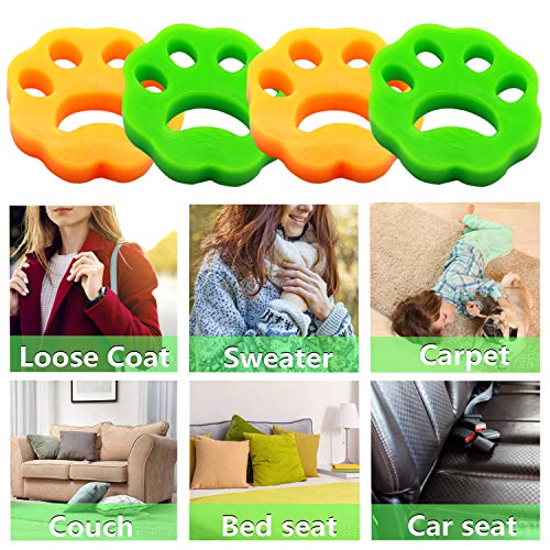 4 Pack Reusable Pet Hair Remover for Laundry E1276