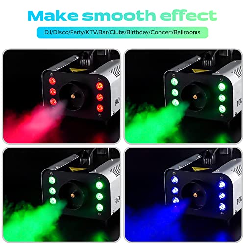 1200W 6000CFM Fog Machine with Wireless Remote and LED Lights P636