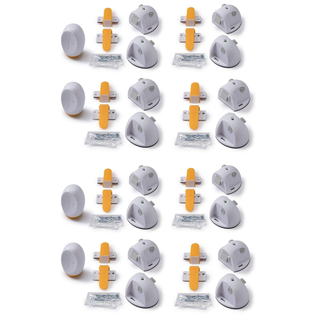 16 Locks and 4 Keys White Magnetic Lock System K561