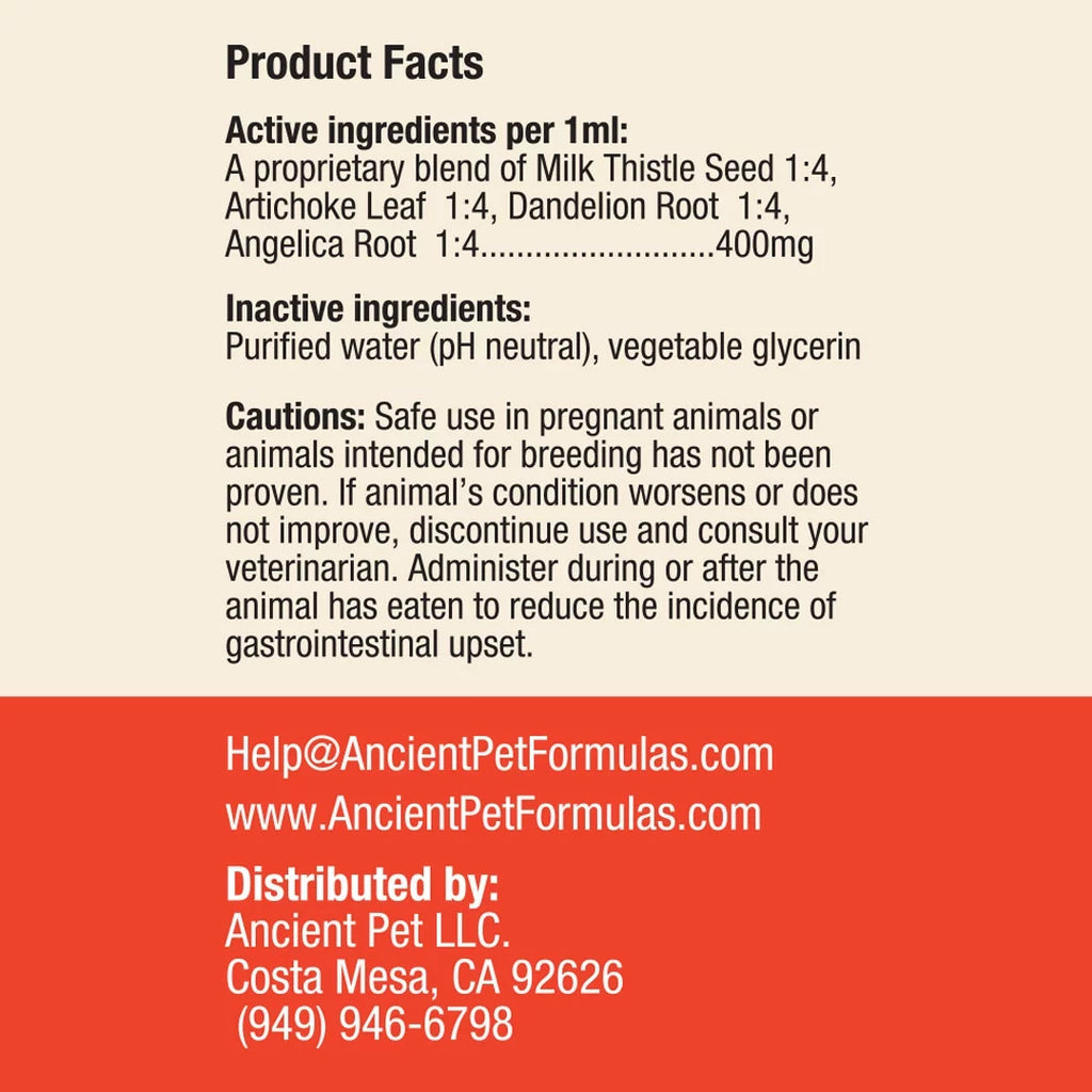 Liquid Liver Support Supplement for Dogs 3 Pack Y455