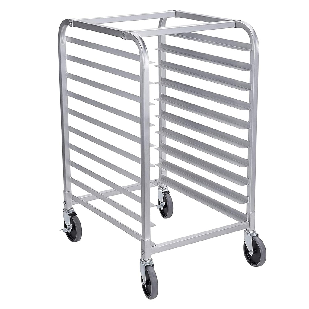 10 Tier Aluminum Bun Pan Rack with Wheels T80837