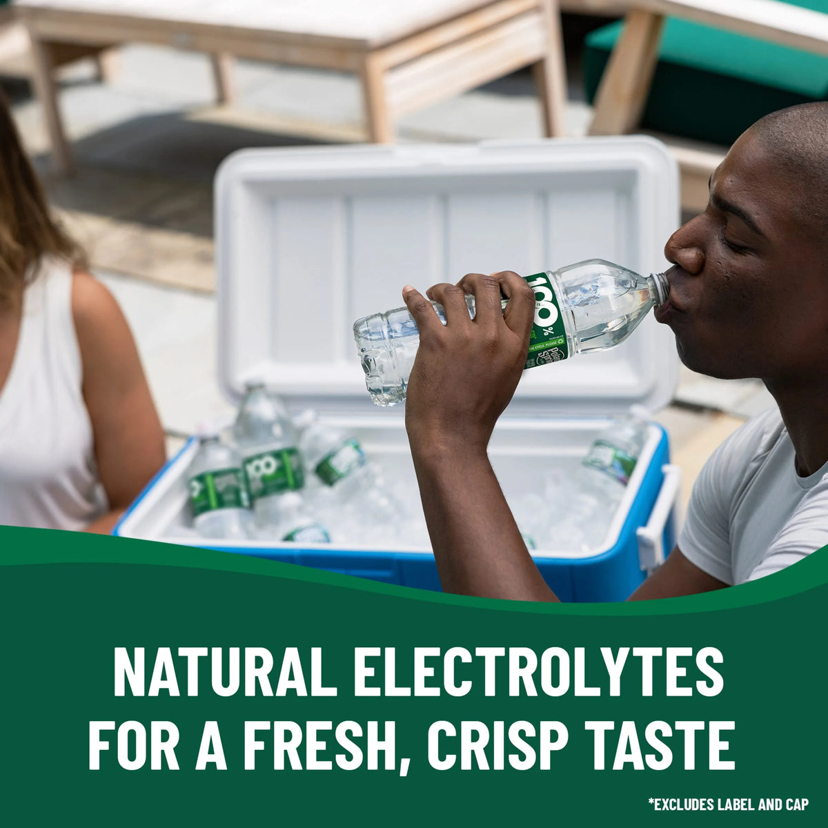 20 Ounce Natural Spring Water Plastic Bottles (Pack of 28) T1849
