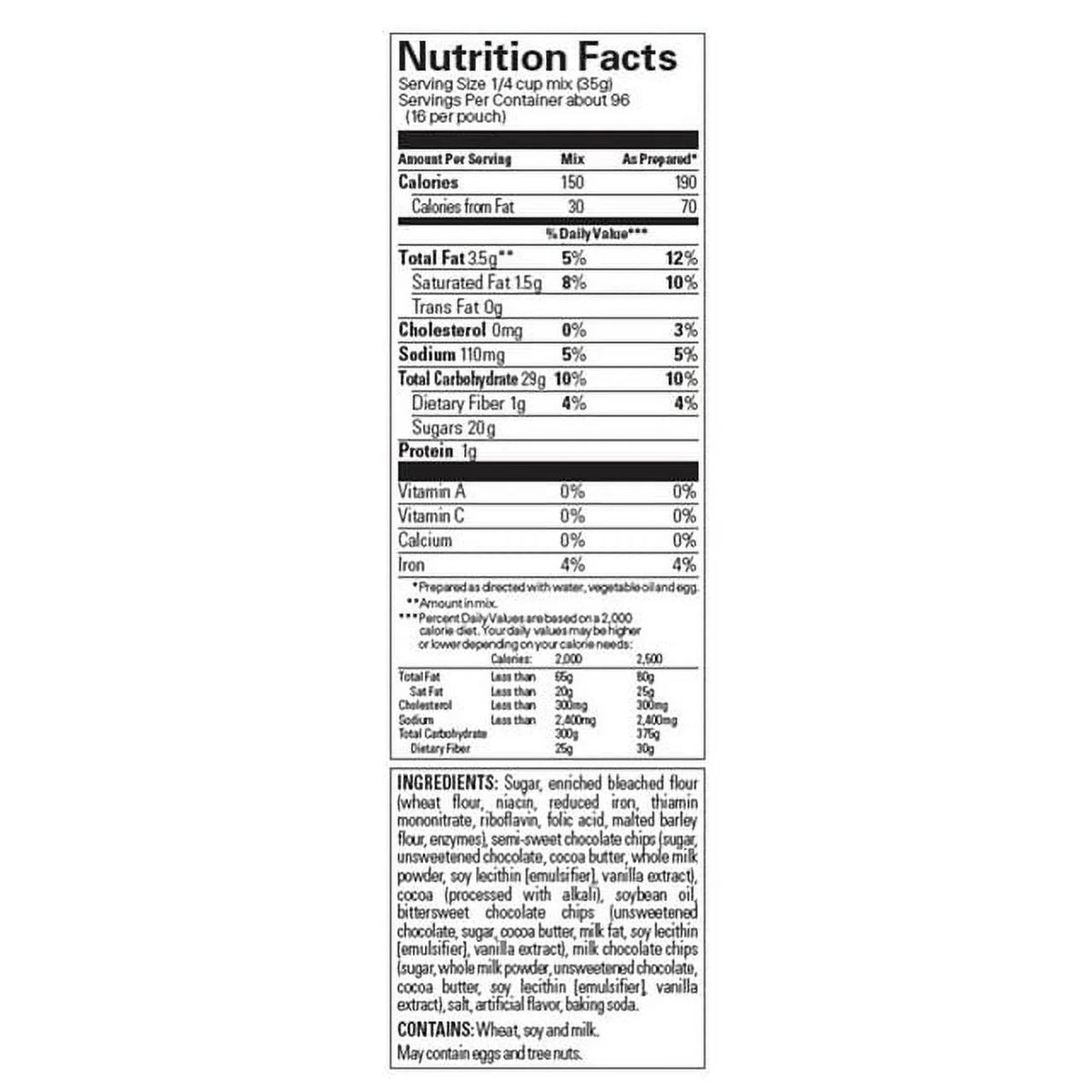 Triple Chocolate Brownie Mix, 6-Count G139602