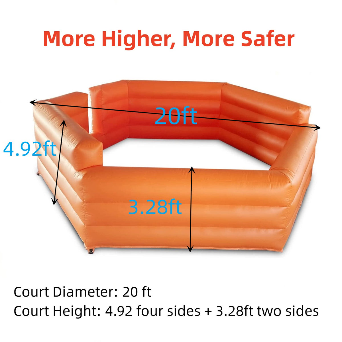 20ft Inflatable Gaga Ball Pit Court with 450w Blower T2301