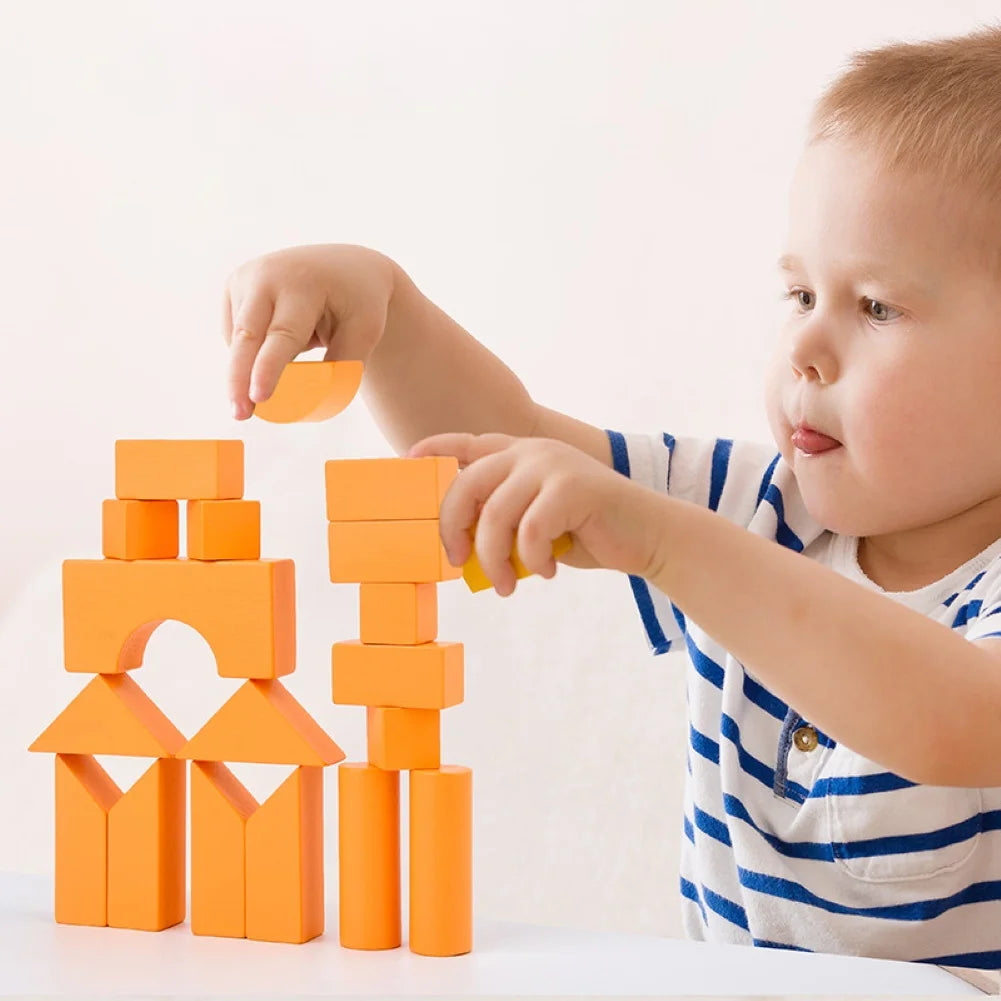 Multicolor Wooden Balance Building Blocks Stacking Toy P49609