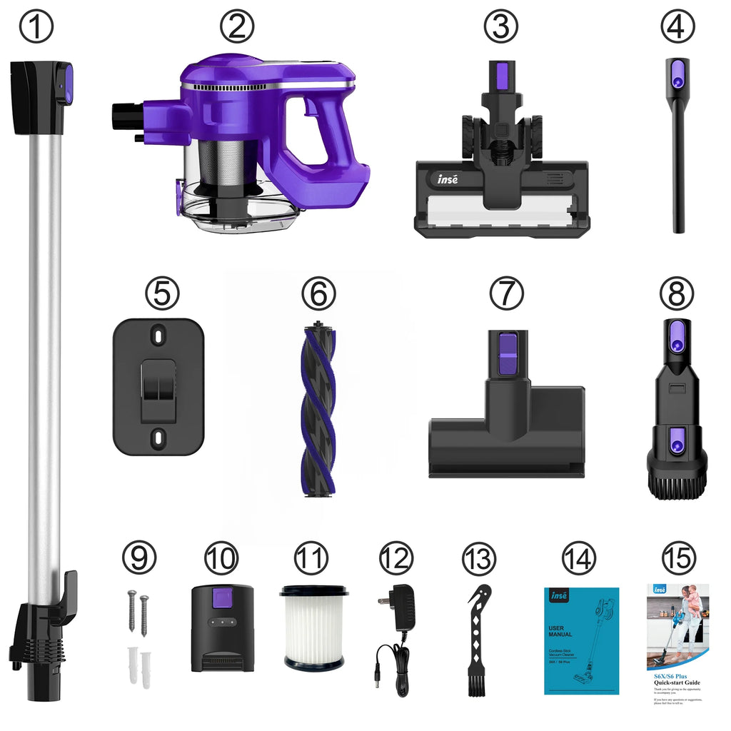 Cordless Vacuum 10-in-1 Lightweight Stick Vacuum Cleaner I353