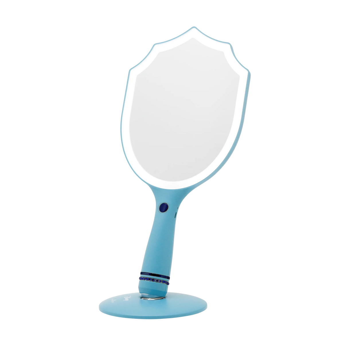 Handheld LED Lighted Makeup Mirror with Standing Base D99796