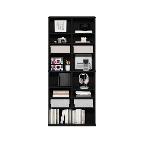 Space Saving Multimedia Storage Tower, White S34010
