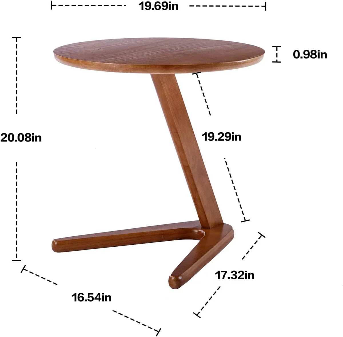 Set of 2 Accent Chairs with Arms and Side Table N26072