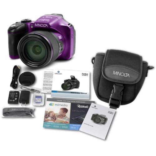 20MP Digital Camera with 67x Optical Zoom and 16GB SD Card W6496