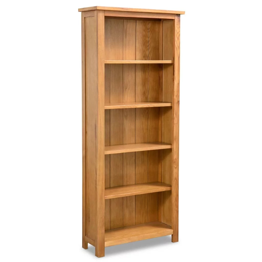 5-Tier Solid Oak Wood Bookcase X807