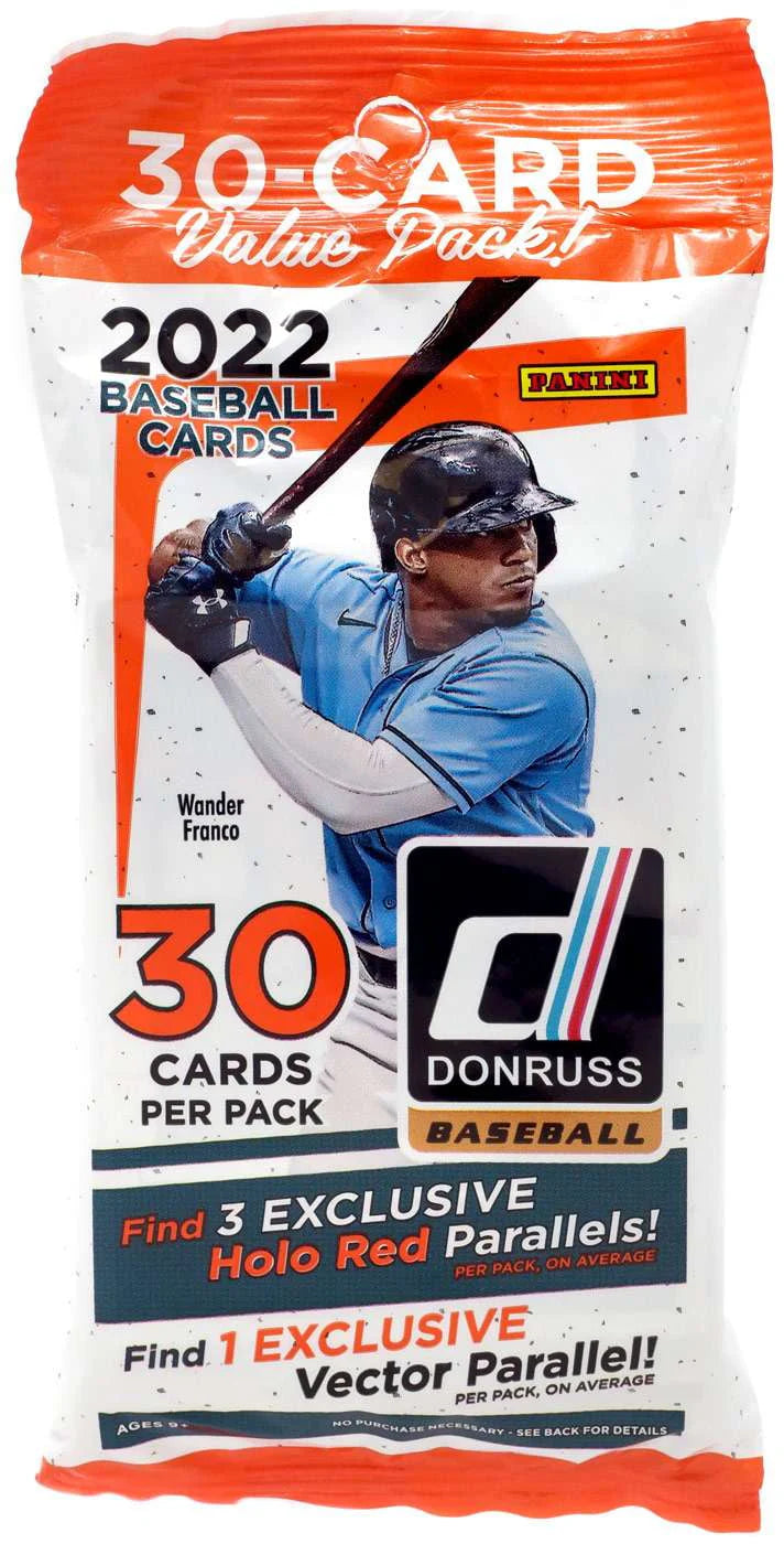 2022 Donruss Baseball Trading Card Value Box (12 Packs) W5282