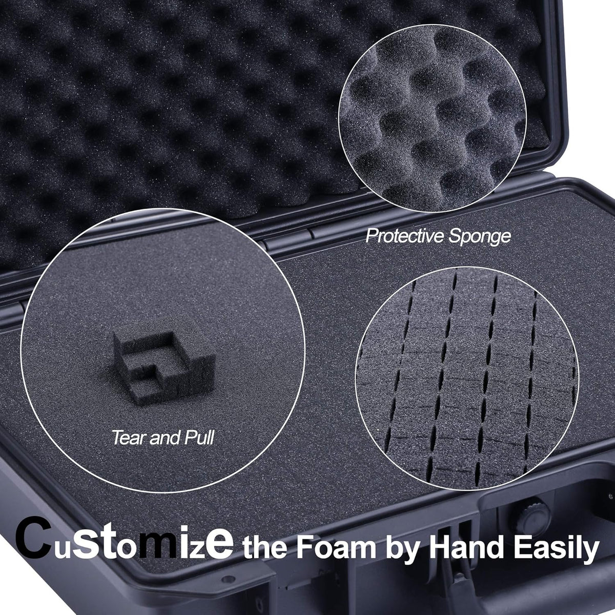 Waterproof Hard Case with Customizable Foam Insert O11079