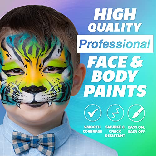 Water Activated Hypoallergenic Face Paint Palette L7862