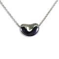 925 bean pendant necklace Z606