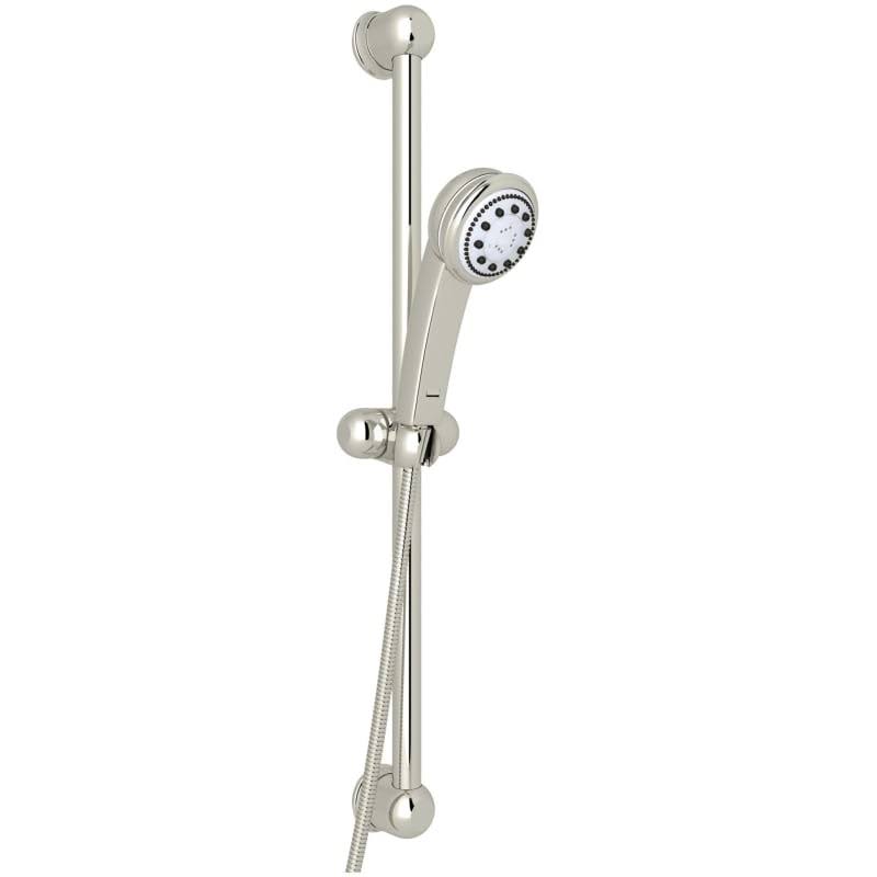 Polished Nickel Handshower Set with Slide Bar and 3-Function Handshower V2999
