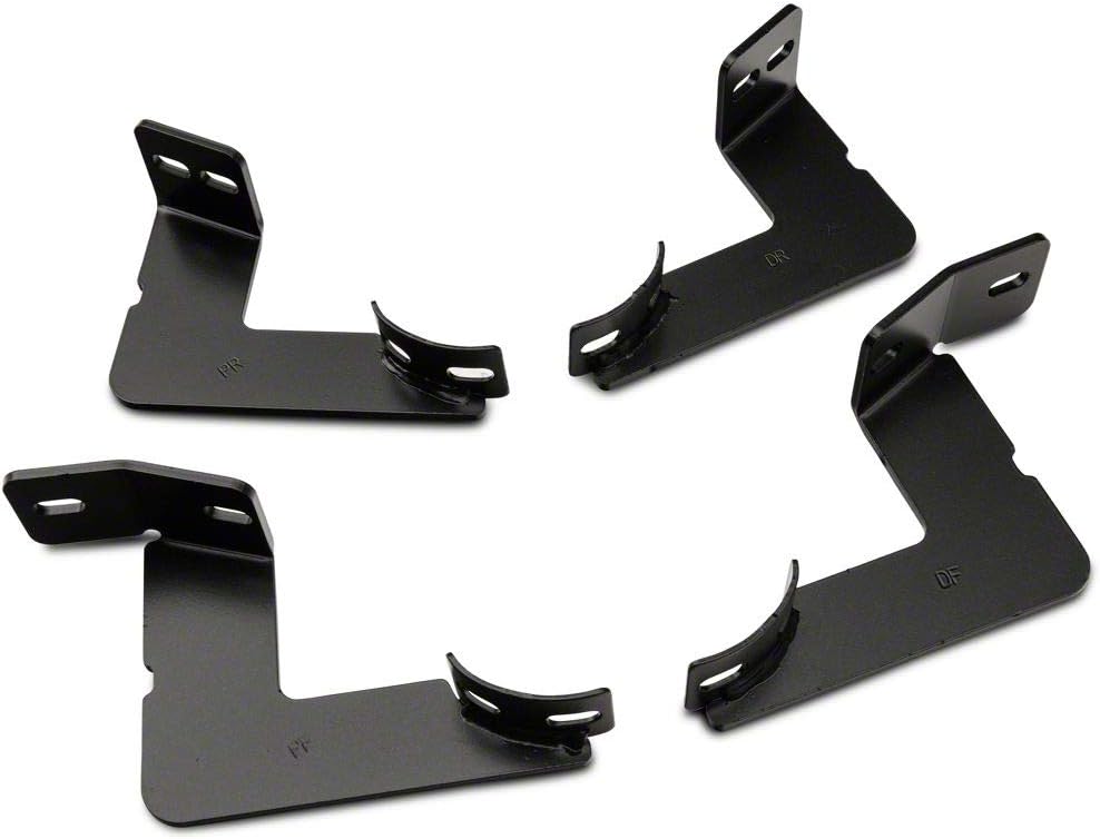 Black Oval Bent End Side Step Bars A23674