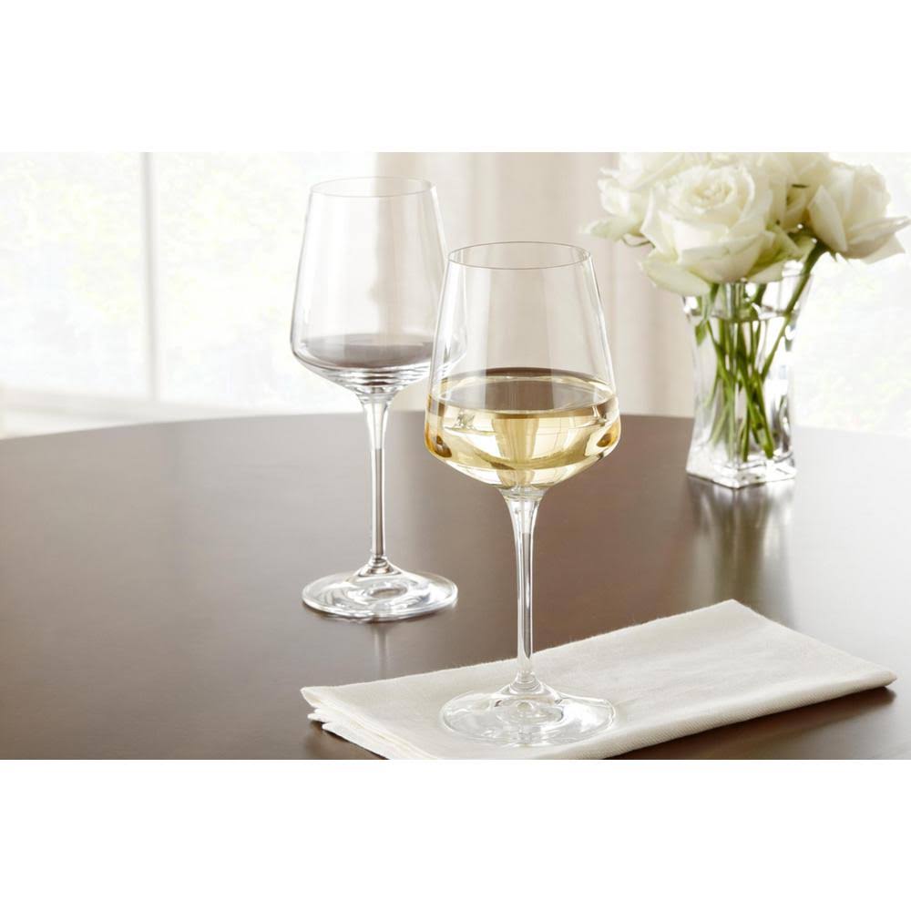 15.5 fl. oz. Lead-Free Crystal White Wine Glasses Set of 8 Y33634